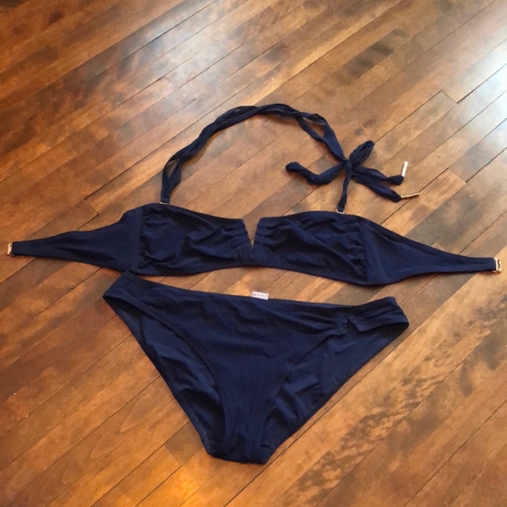 Shan navy blue bikini